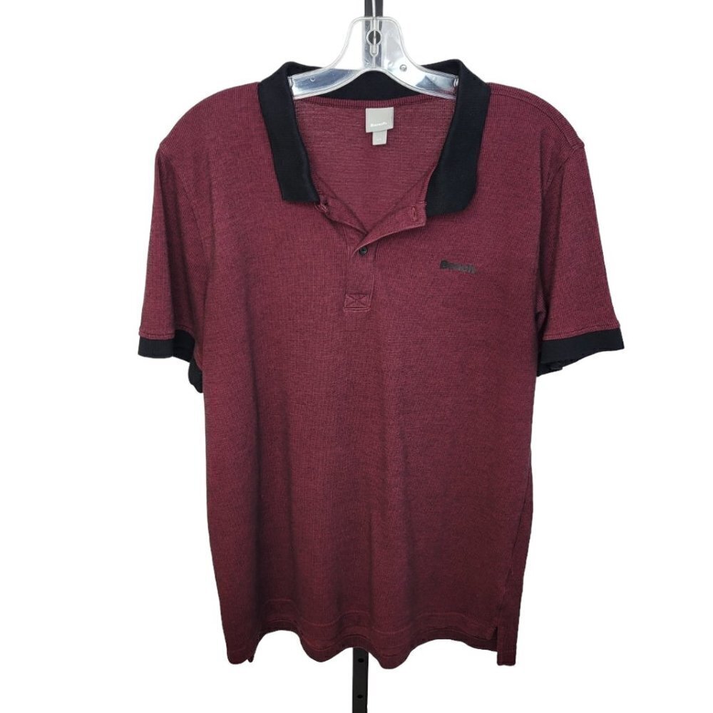 Bench Men's Knit Polo Short Sleeve Top